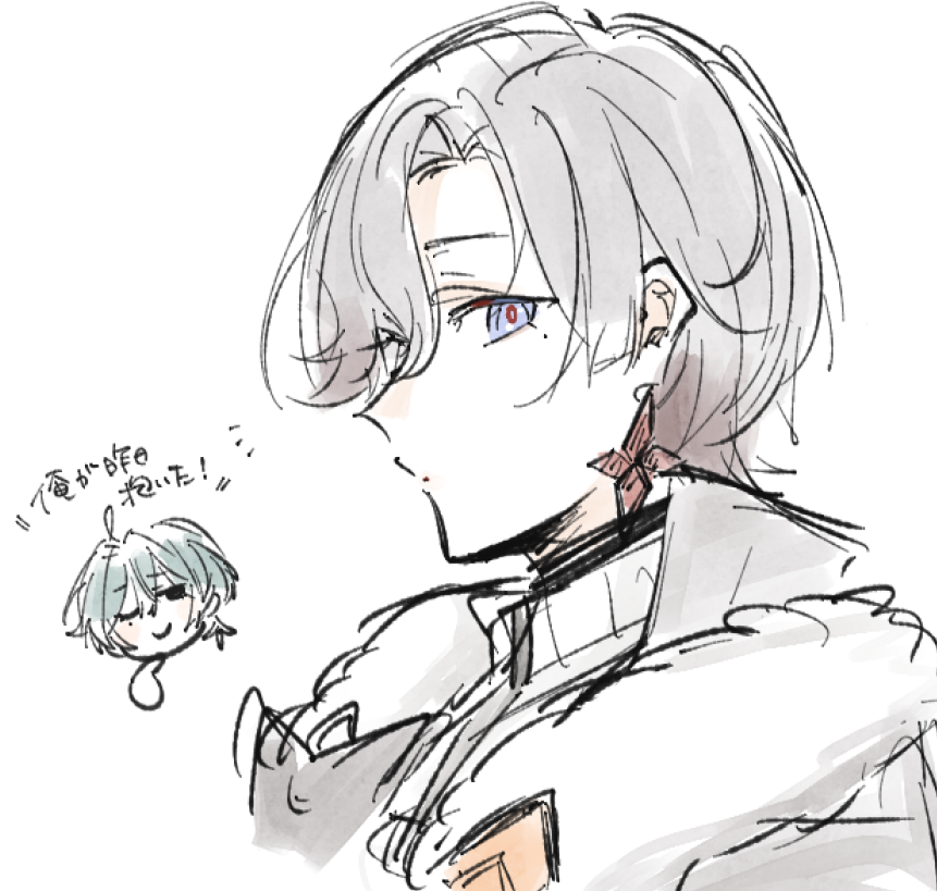 6161roi_q's tweet photo. ※1，2枚目大人ロエイル

鍵垢で落書きしてた一部 https://t.co/aWpCNGBLYw