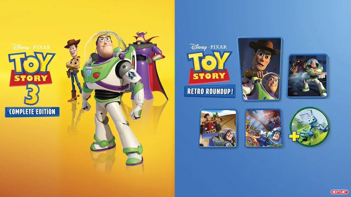 wakkapoficial's tweet photo. ¡Anuncio de @MeridiemGames!

Toy Story Retro Roundup + Toy Story 3 Complete Edition Double Pack llegará a PS4, PS5, Switch y Switch 2 completo en el cartucho 

¡Resérvalo desde 37,90€ y recíbelo el mismo 15 de Octubre!

https://t.co/OTG8Sg2nQZ https://t.co/1fqhyNBIDz