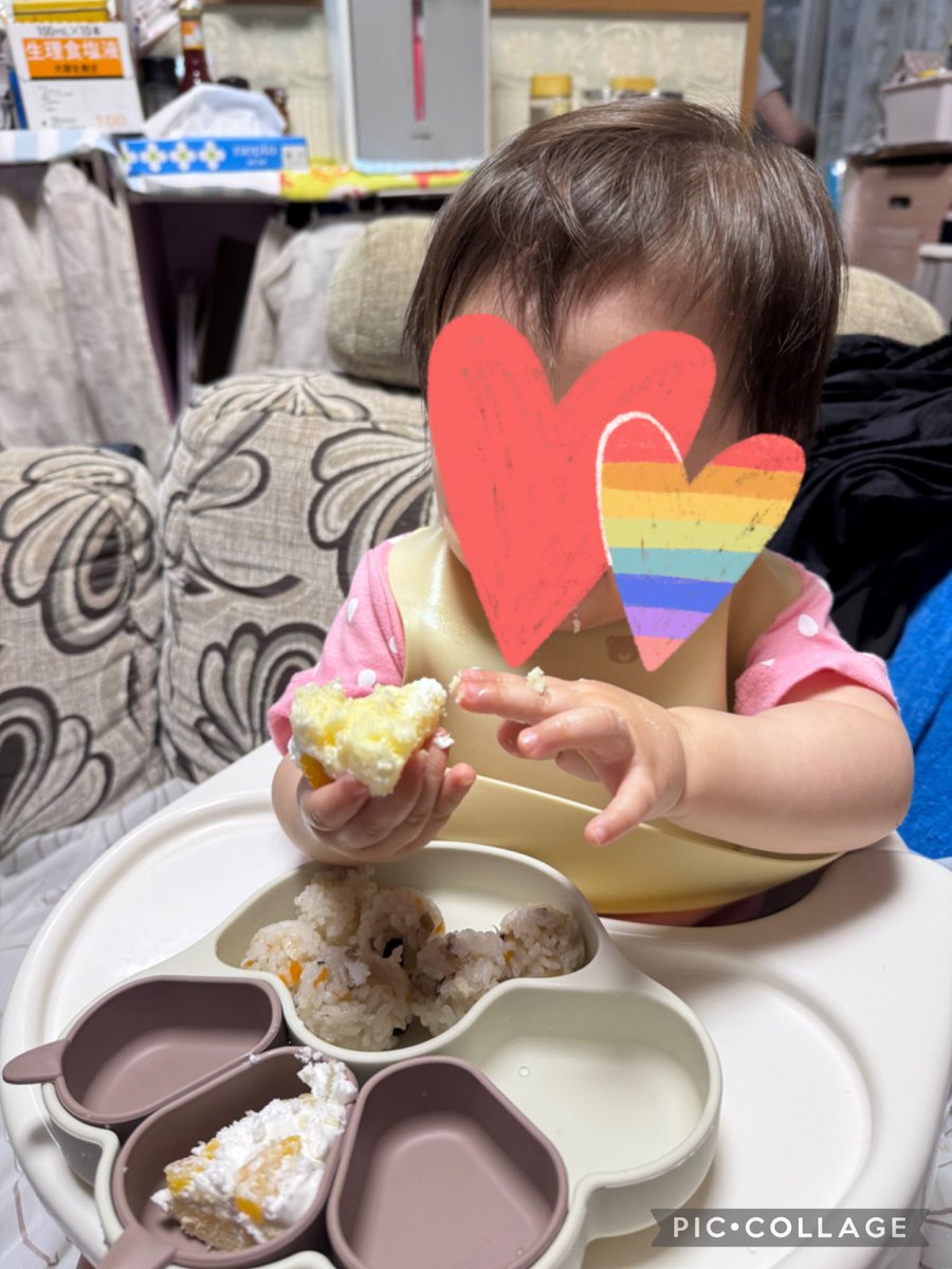 kapimamo's tweet photo. 長女1歳のお誕生日おめでとう🥳🥳🥳
ケーキを豪快につかみ食べ🎂 https://t.co/IbDawdg1ne