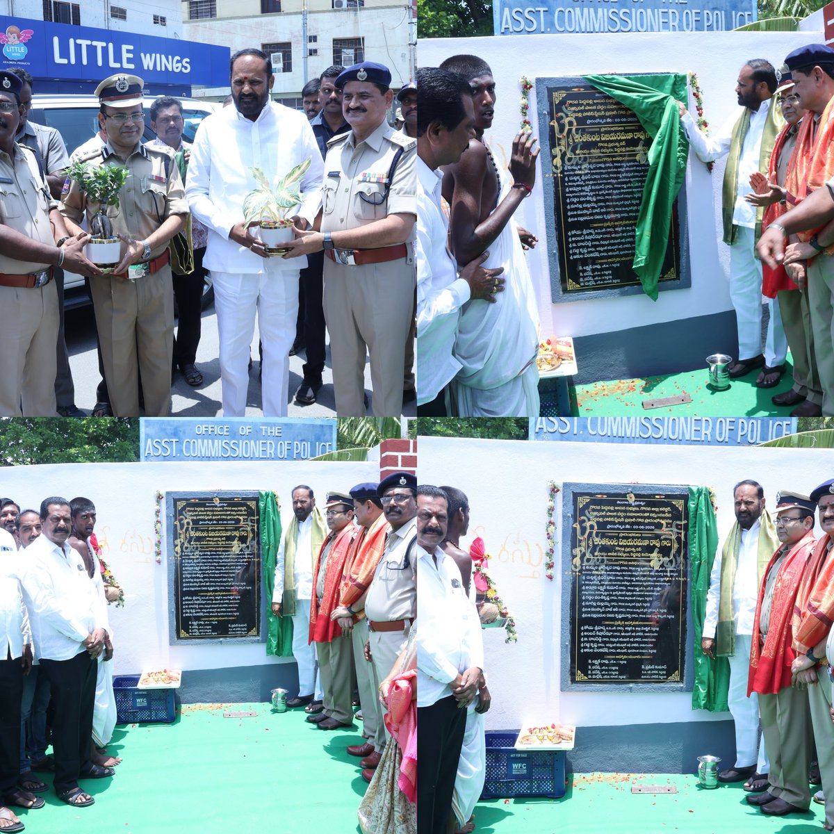 CVRROfficial's tweet photo. పెద్దపల్లి పట్టణ కేంద్రంలోని పోలీస్ స్టేషన్ ప్రహరీ గోడను మరియు శాంతి భద్రతల పరిరక్షణకు, నేరాల నియంత్రణకు సీసీ కెమెరాలను బుధవారం రోజున సీపీ, డీసీపీ,ఏసీపీ మరియు ప్రజా ప్రతినిధులు,పోలీస్ అధికారులతో కలిసి ప్రారంభించడమైనది..

@revanth_anumula @OffDSB @TelanganaCMO https://t.co/az7awnQ44a