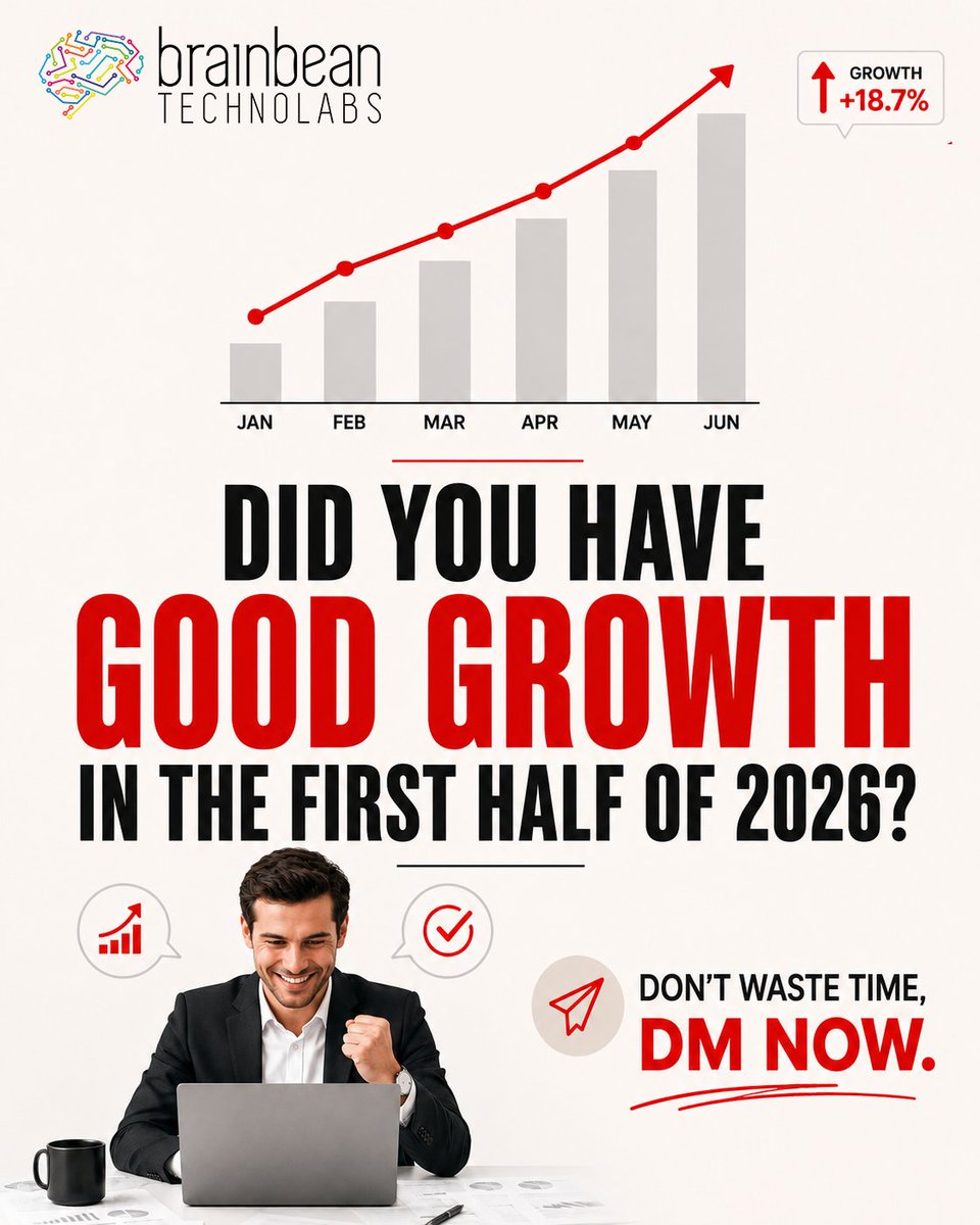 Brainbeantech's tweet photo. The first half of 2026 is almost gone.
Did your business grow because of a system, or
because your team worked harder?

#BusinessGrowth #WholesaleDistribution
#B2BEcommerce #ERPSoftware
#InventoryManagement #BusinessAutomation
#DigitalTransformation #WholesaleBusiness https://t.co/XAmW8aRsZK