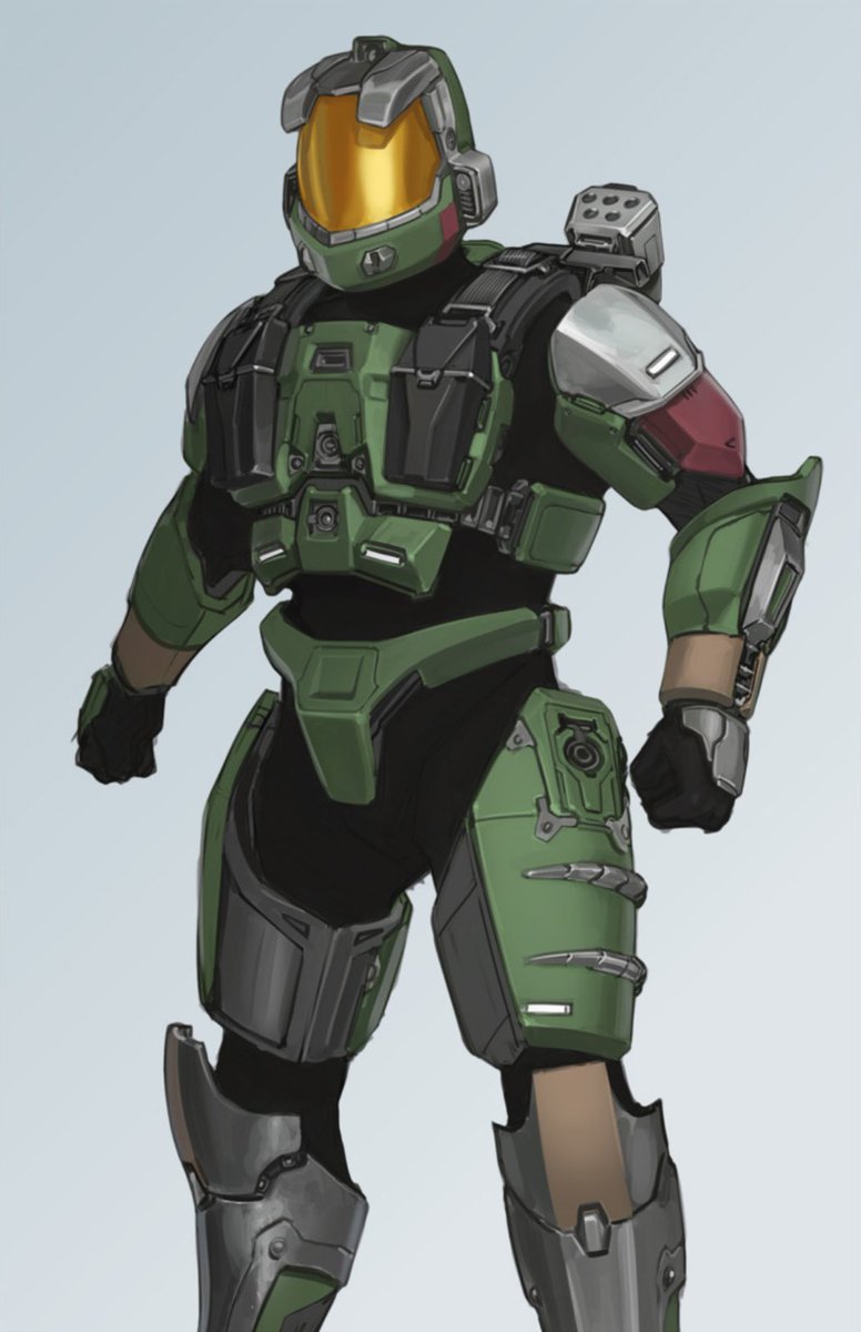 Turbofurby's tweet photo. Halo Lore Update:

The earliest known deployment of Spartan-IVs is during the Battle of Earth in GEN1 Mark VII armor. These Spartans are the teenagers from the Battle Born novels.

They are led by Sergeant Byrne, a veteran from Harvest with Sergeant Johnson who wears ORION armor. https://t.co/GPgtStm0P1