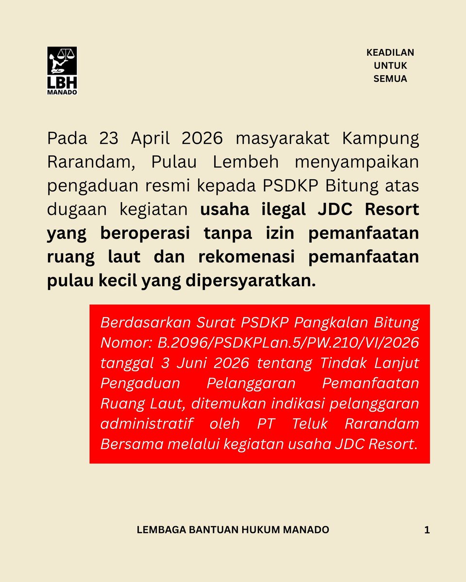 lbhmanado's tweet photo. https://t.co/MGjI18e7qn