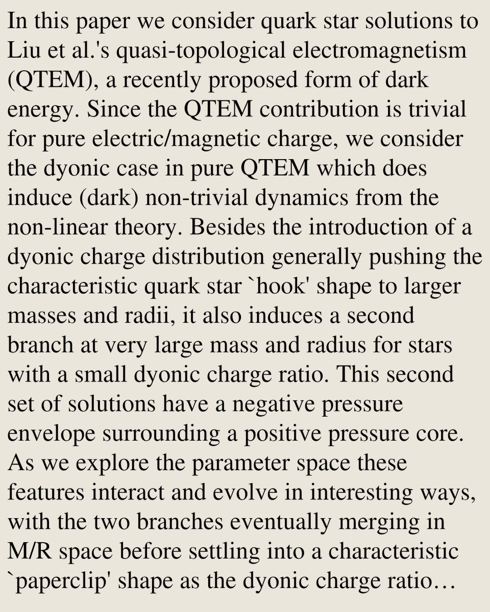 RelativityPaper's tweet photo. Dyonic Quark Stars in Quasi-Topological Electromagnetism

Michael Gammon, Nicola De Kock, Robert B. Mann, Amos Kubeka
https://t.co/372XlPTKTv [𝚐𝚛-𝚚𝚌 𝚊𝚜𝚝𝚛𝚘-𝚙𝚑.𝙷𝙴 𝚊𝚜𝚝𝚛𝚘-𝚙𝚑.𝚂𝚁 𝚑𝚎𝚙-𝚙𝚑] https://t.co/pdt4WICvOR