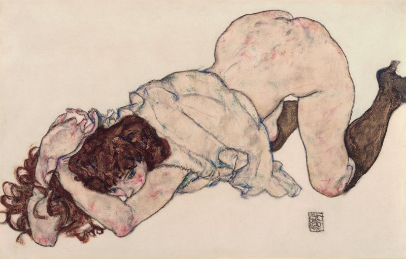 X_ArtGallery's tweet photo. Egon Schiele was arrested in 1912.

The police seized over 100 of his drawings.

The charge: "exhibiting obscene material"

The judge burned one of his drawings.

His crime: painting the human body unfiltered.

He was only 22 https://t.co/b7ppjvd911