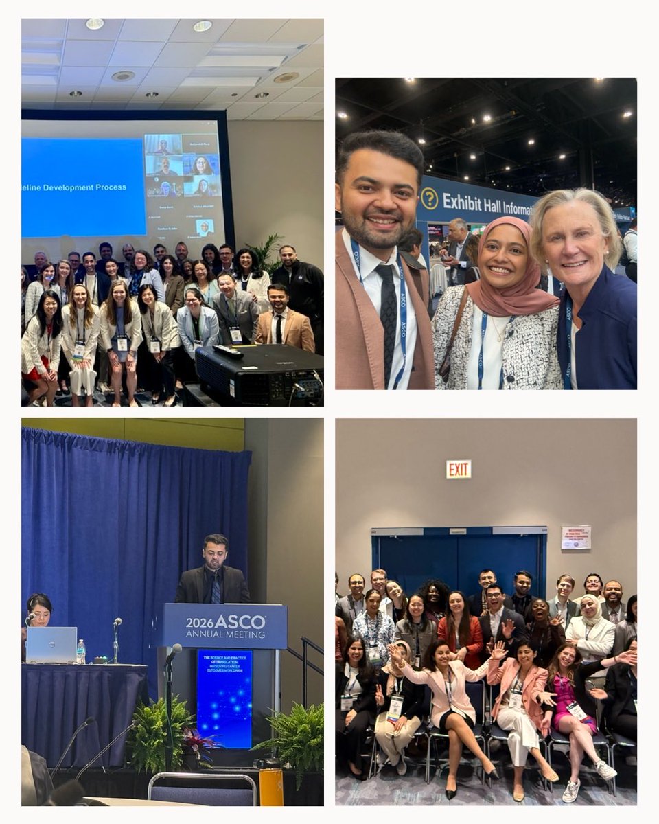 Jani_Chinmay's tweet photo. 🎗️ And that's a wrap for #ASCO2026.

✨ Highlights included: 📌 3 First-Author Posters (Thoracic, #Phase-1 and #MedEd)
 🎤 1 Rapid Oral Presentation (Thoracic AI - @brunolarvol) 🧑‍🔬 1 Senior-Author Poster (Lung #AYA) 🤝 2 Collaborator posters (#SCLC, #ctDNA) 🏆 Recognition as a @cancerGRACE Patient Education Ambassador 🌍 Participation in a @binaytara Global Oncology panel discussion 🎙️ Oral presentation at the @OncLive #FellowsForum 📱 Providing live lung cancer updates through the @OncLive social media takeover 📰 Serving as a correspondent for the @sitcancer , sharing key ASCO updates with the immuno-oncology community
📖 Attending my first meetings as a member of the @ASCO Stage IV NSCLC Guidelines Committee and the @ASCOTECAG 

Most importantly, I am thankful for the conversations, mentorship, collaborations, and friendships that make @ASCO so meaningful.

🙏 I am especially grateful to my mentors and to @SylvesterCancer for providing me with the opportunities, guidance, and platform to pursue research, medical education, and clinical oncology.

#ASCO26 #Oncology #ThoracicOncology #MedicalEducation #LungCancer #ImmunoOncology #Phase1 #ClinicalTrials 🚀
@SylvesterCancer @GlopesMd @DrSDNimer @Latinamd @HemOncMiami @AmanChauhanMD @DionysiosWatson @Jonathanwlee23 @PeterHoseinMD @mbilusic @JTrentMDPhD @FLASCO_ORG
