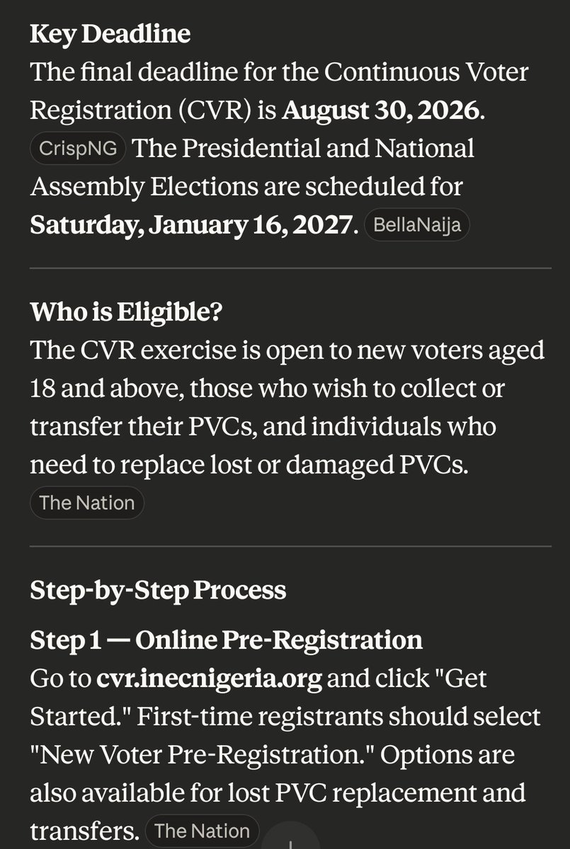 MykeJet's tweet photo. Step by step process on how to get a permanent voter's card. https://t.co/7igb97Y9eb