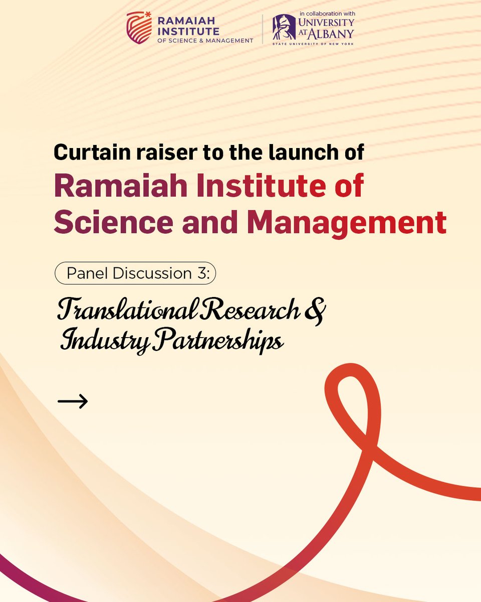 RISM_Org's tweet photo. What does it take to turn research into real-world impact?

Join Panel Discussion 3: Translational Research &amp; Industry Partnerships.

Watch live.

#RISM #ResearchInnovation #IndustryPartnerships #HigherEducation #Innovation https://t.co/BHi8PwQNxd