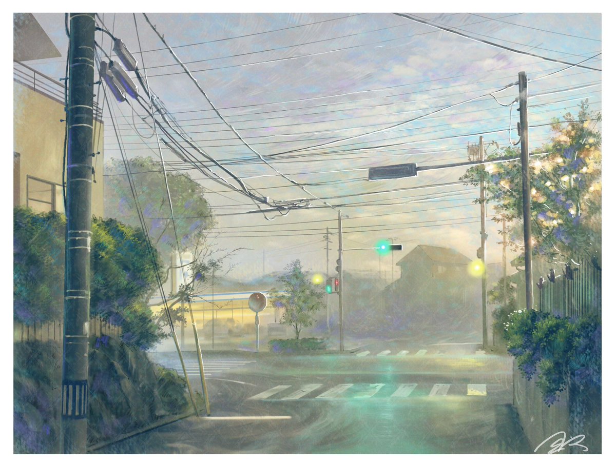 上半期 #風景 #illustration