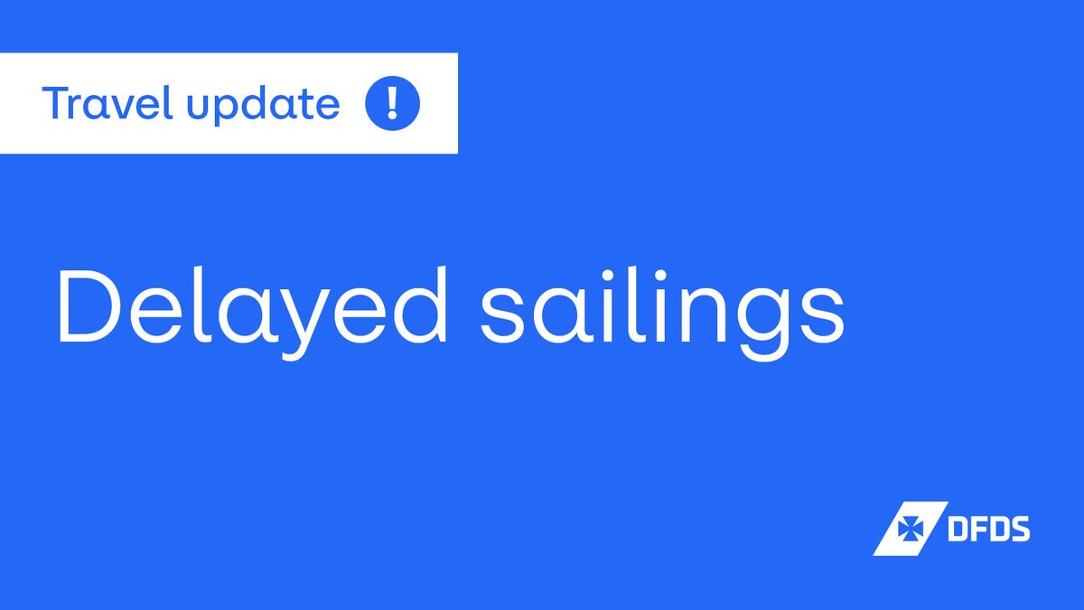 DFDSLiveUpdates's tweet photo. DUNKIRK-ROSSLARE | 04/06/26 - 05:00 service will now depart 04/06/26 at 11:00 due to adverse weather conditions. Please check-in as normal. Apologies for any inconvenience caused. All affected passengers have been contacted. #dfdshelp https://t.co/Fw5DTVQxBg
