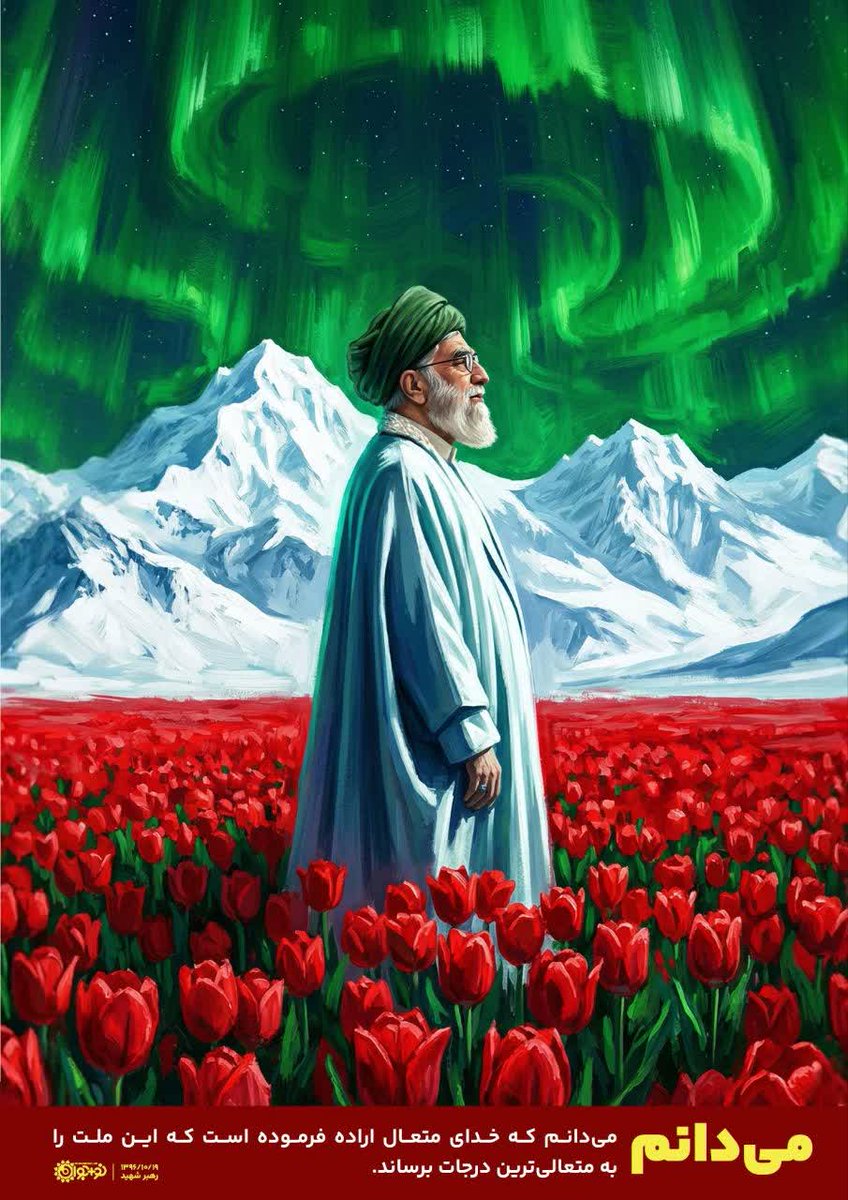 cheraghiz764's tweet photo. می‌دانم
خدا مردم ایران رو به عالی‌ترین درجه می‌رسونه....

 #لبیک_یا_خامنه_ای https://t.co/QLVGcefmAT