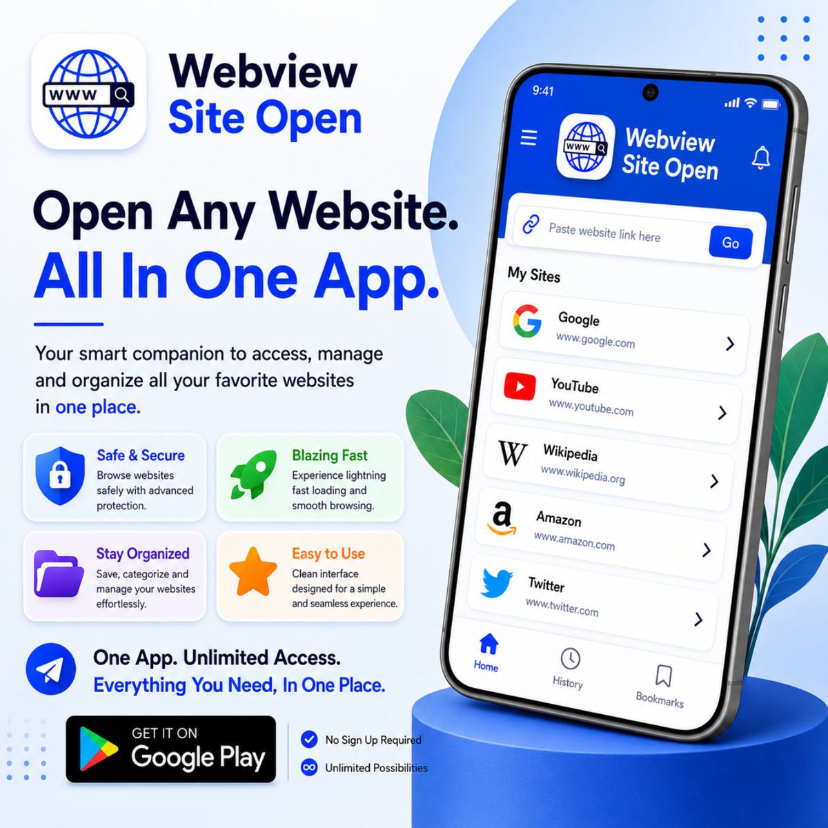 panalinks's tweet photo. Your favorite websites, always one tap away.

Save, organize, and open websites instantly with Webview Site Open.

Fast website loading
Full-screen viewing
Secure browsing
Supports any website URL

No more typing URLs again and again. Just save once and access anytime. https://t.co/lQfDgufbph