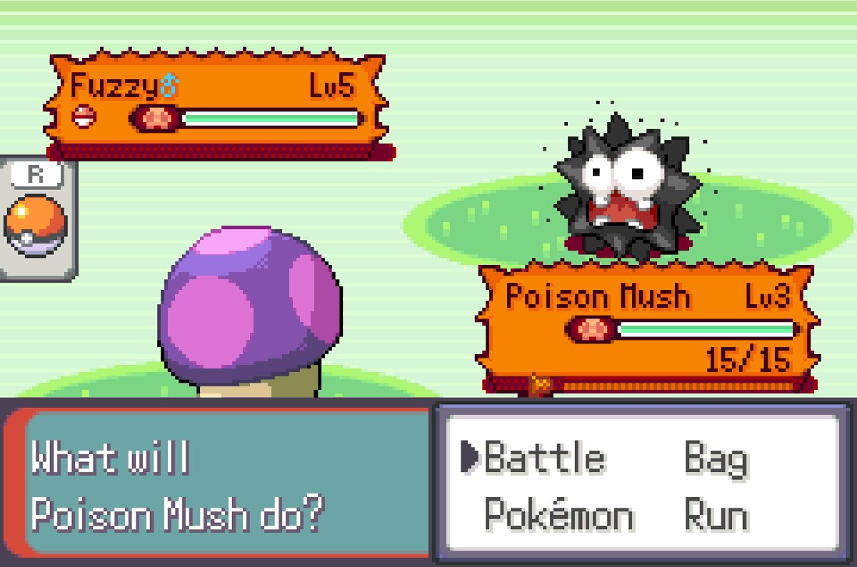 CosmicView22's tweet photo. Okay I'm likely a bit overdue for posting something

about 80 out of the 200 mon have been implemented so good progress has been made, so why not show off some random screenshots showing off a variety of stuff

(UI for the Battle interface likely is not final? we'll see) https://t.co/qMzws3nctt
