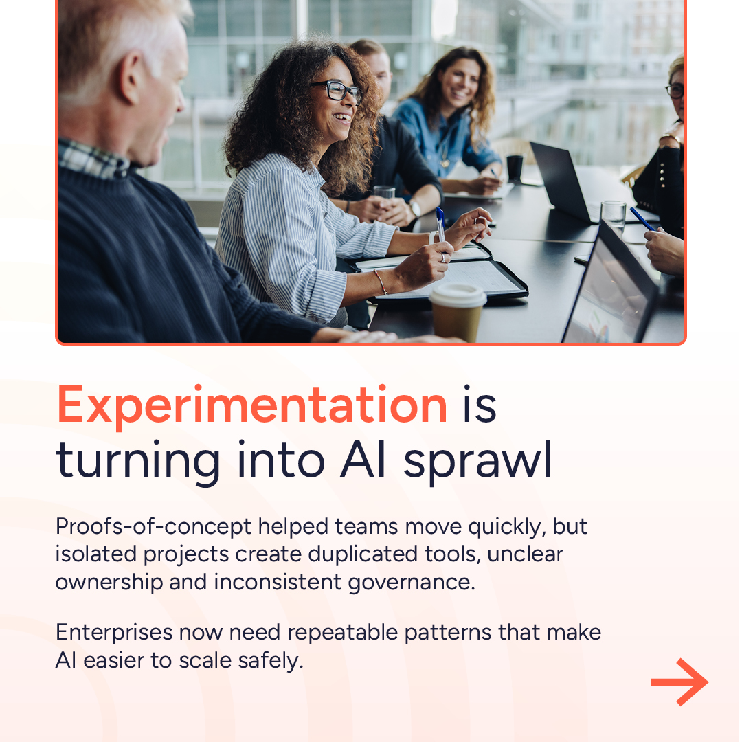 TenthRevGroup's tweet photo. AI pilots are helping organizations move fast, but they are also creating a new enterprise risk.

Without the right structure, GenAI experiments can quickly turn into duplicated tools, disconnected workflows and unclear ownership across the business.

Three shifts are now becoming critical:

Moving from isolated proofs-of-concept to repeatable AI delivery patterns

Creating shared templates, approved tools and deployment routes that teams can reuse

Building clear ownership after launch across performance, cost, reliability, adoption and governance

The next phase of GenAI will not be won by the organizations with the most pilots.

It will be won by the organizations that can turn experimentation into reusable, governed and scalable capability.

Explore the full insight:
👉 https://t.co/PEnc1wXSiw

#GenerativeAI #AIHiring #CloudTalent #AIPlatform #TenthRevolutionGroup