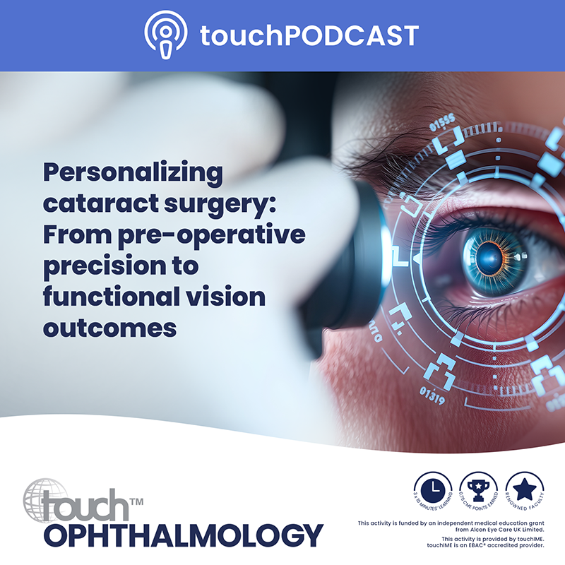 touchOPHTHALMIC's tweet photo. Have you listened to our latest #Podcast?

‘Personalizing cataract surgery: From pre-operative precision to functional vision outcomes’

Listen now: https://t.co/G886REkUxh

#CataractSurgery #Ophthalmology #IOL #MedicalEducation #PatientCentredCare https://t.co/bdruoAZw55