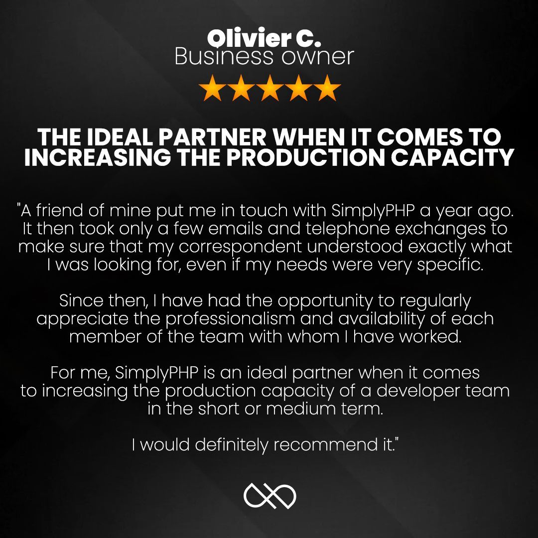 simplyphpdotcom's tweet photo. We are always grateful for every 5⭐️ review that we receive!

#SimplyPHP #Reviews #PHPcompany #PHPdevelopers https://t.co/XsH69s4Pk8