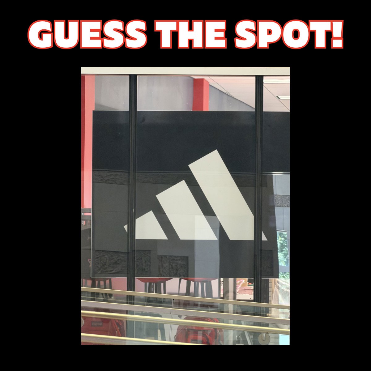 ttusub's tweet photo. Let's play again!  Can you guess where you can find this spot inside the SUB?

#ttu #adidas #raiderdepot https://t.co/CpUj3yHGJZ