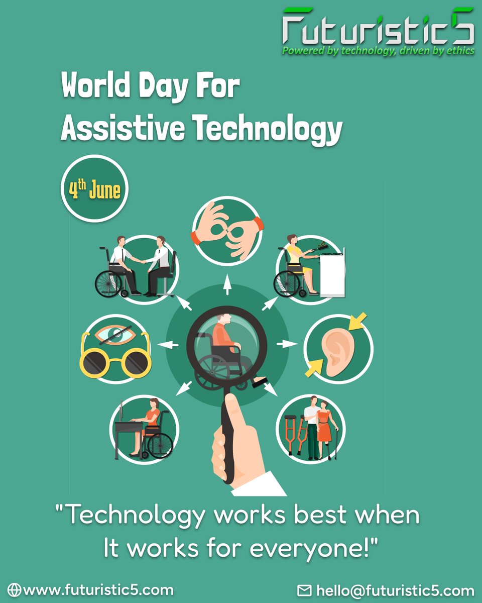 _Futuristic5's tweet photo. On World Day for Assistive Technology, we recognize the tools and innovations that help make digital experiences more accessible, inclusive &amp; empowering for everyone. ♿

For IT solutions⬇️
🌐 https://t.co/hIgHZDgedQ
📩 hello@futuristic5.com

#Futuristic5 #Technology #Pune #India https://t.co/lQtJvRtPMS