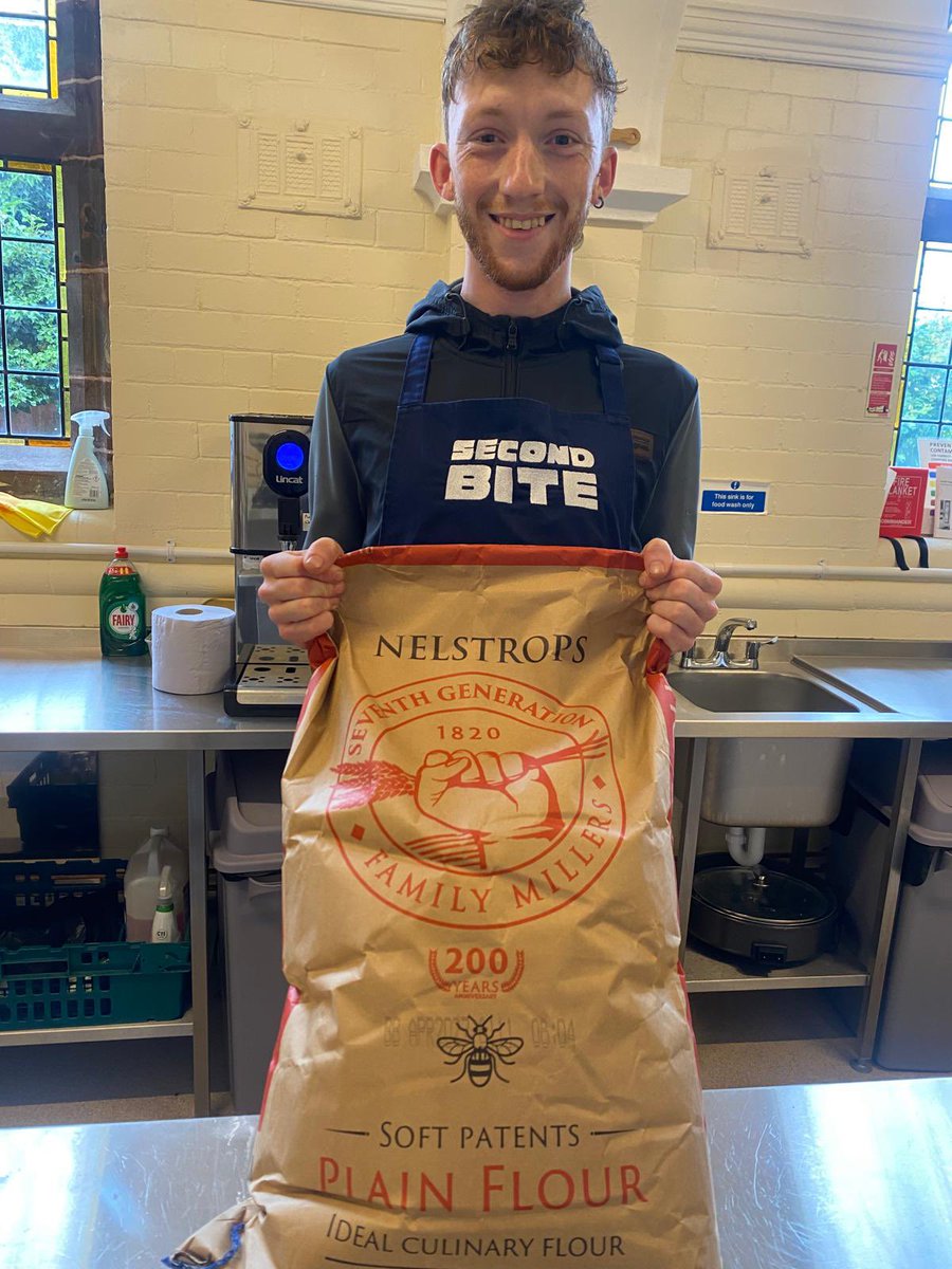 soul_chester's tweet photo. A HUGE THANK YOU to Nelstrops - Family Flour Millers who not only donated a sack of flour to our Second Bite team, but also funded our purchase of a large portable flour bin to store it in! 😊 https://t.co/LglRSCF0TT