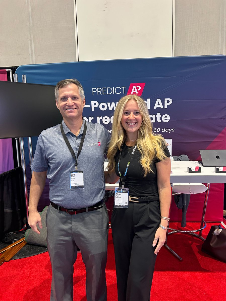 PredictAp's tweet photo. Let's talk tech at #Realcomm Booth 119!
We're hosting exclusive demos of our latest innovation: Reid—conversational AI built into PredictAP.
"Hey Reid, how many refrigerators did we buy this year at what price?"
Instant insight from line items, not just GL codes. Coming soon. https://t.co/O7E5cRYKBl