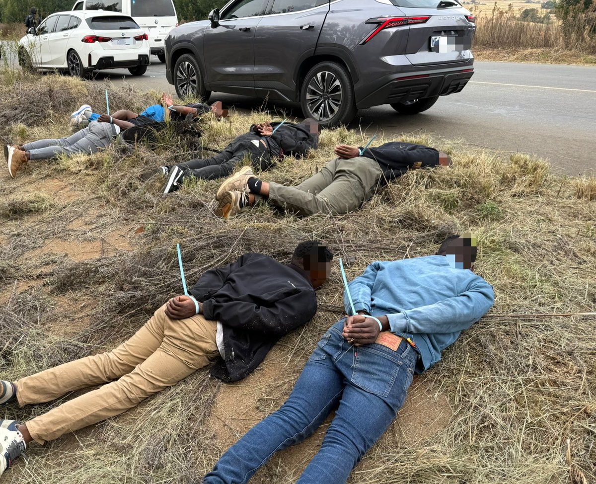 Abramjee's tweet photo. Six Arrested as Major Truck Hijacking Syndicate Dismantled in West Rand:

Six suspects have been arrested following a coordinated intelligence-led operation targeting a truck and delivery van hijacking syndicate believed to be operating across Gauteng and neighbouring provinces.

The operation, conducted on Wednesday, 3 June 2026, in the Krugersdorp and Tarlton areas, involved SAPS Crime Intelligence, Gauteng Tactical Response Team (TRT), Gauteng Traffic Police Airwing, SAPS DPC Tracking Team, CAP Specialised Operations and Tracker Connect.

Authorities acted on intelligence indicating that the syndicate was using a BMW 1 Series and a Jetour Dashing SUV to carry out hijackings. 

During surveillance on the R24 in Tarlton, officers spotted the two vehicles allegedly attempting to stop a truck using blue lights, a tactic often employed by criminals impersonating law enforcement officials.

The operational plan was immediately executed, resulting in both vehicles being intercepted and all six occupants arrested. 

Three suspects were found in each vehicle.

A number of items linked to the alleged hijacking operation were seized, including blue lights, a signal-jamming device, handcuff-style cable ties believed to be used to restrain victims, multiple sets of false registration plates and several cellphones. 

The BMW and Jetour SUV were also confiscated as they were allegedly used in the commission of crimes.

Police believe the suspects may be connected to a large number of truck and delivery vehicle hijackings across the region. 

The suspects remain in custody while further investigations continue to establish the full extent of the syndicate’s activities and identify additional cases linked to the group.