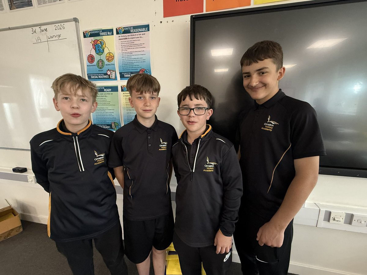 VictoryAcad's tweet photo. An absolute pleasure to spend time congratulating our Key Stage 3 students who are part of our Elevate programme. They’ve all completed additional challenges, and came together today to enjoy reading them. https://t.co/0qUqZkZCUc