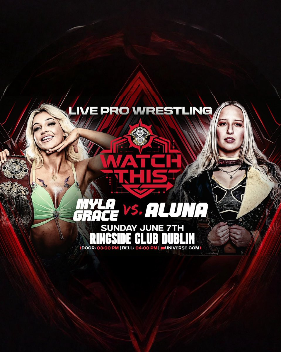 OTT_wrestling's tweet photo. Unfortunately due to visa issues, Steph De Lander can no longer appear at WATCH THIS. 

OTT Women’s Championship!
Aluna Vs Myla Grace

Also world travelled G Sharpe Battles Jay!
This Sunday #Dublin WATCH THIS

🎟️🎟️🎟️🎟️🎟️🎟️🎟️🎟️🎟️🎟️🎟️
https://t.co/5J0q4UavNQ https://t.co/x2KR2gi7Gd