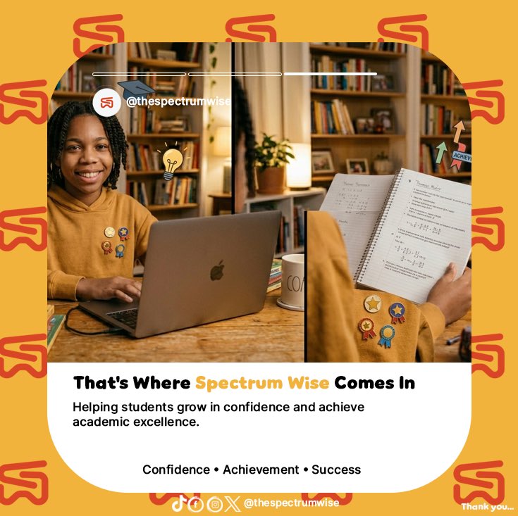 thespectrumwise's tweet photo. Every parent wants the best for their child.
But success isn't just about hard work, it's about having the right support, guidance and encouragement along the way.
#parentsupport #studentsuccess #academicexcellence #onlinelearning #confidentlearners https://t.co/T85ct852hH