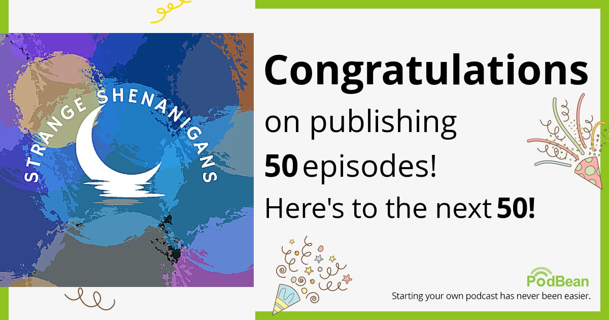 TheStrangeShow's tweet photo. Here is to the next 50!
What should the next 50 be about?
#50episodes

#WeirdHistory #AwkwardMoments #alienabductions #SquatchWatch https://t.co/wCPbu782PK