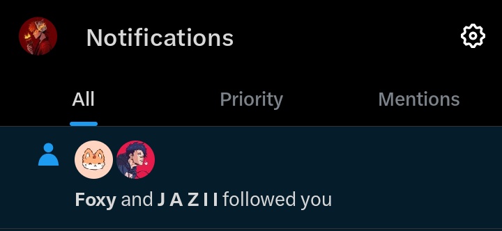 DynamiteX_'s tweet photo. today was not going quite good

i also missed the Turc NFT mint 
     (it's already going down)

but then i remember i got followed by two legends today 

> @notjazii the best Ai content creator 
> @FoxyhitsW the ghostwriting expert 

both are also gooners btw

thanks for your support guys 💖