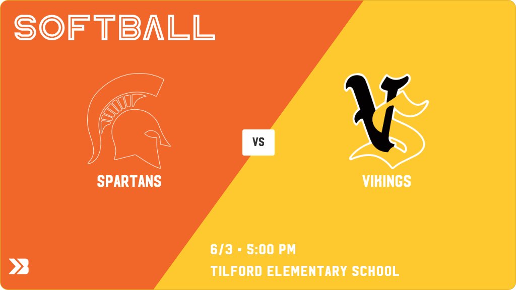DirectorSolon's tweet photo. Softball (Varsity) Game Day! - Check out the event preview for the The Solon Spartans vs The Vinton-Shellsburg Vikings. It starts at 5:00 PM and is at Tilford Elementary School. https://t.co/Qe01SJjt3L https://t.co/nBZMSeaV5t