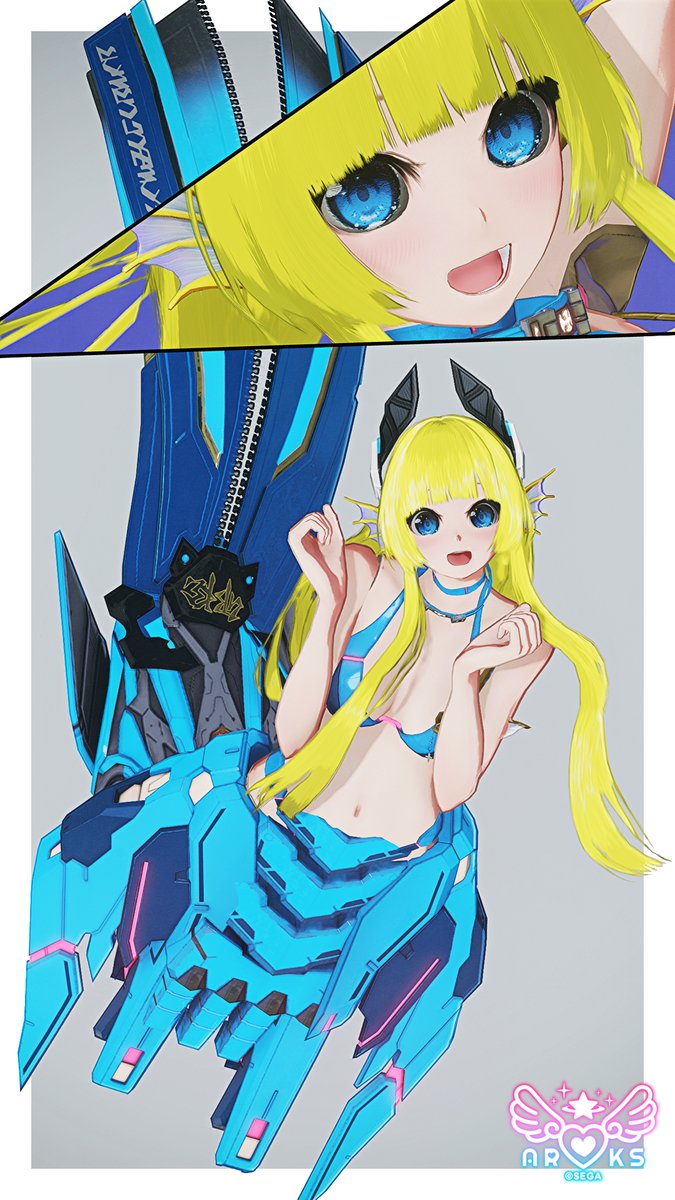 suzumaid's tweet photo. おはようございます

よくよく見かける人魚ちゃん…といっても久々かな？
そろそろ第２コス欲しいです
人魚はいつまでたっても孤立してるんで、どうにかしたいものです

今回のスクの待機Mo４つゲットしましたが、こう４つも入ってくると、どのキャラにどのMo当てがうかで悩みますねｗ
#PSO2NGS_SS https://t.co/OB0hXi6pht