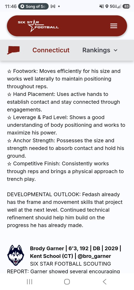 micfedash71's tweet photo. Thank you @sixstarfootball for the recognition of my efforts and potential that you were able to see at the UConn football camp.
@DAWGHZERECRUITS @paint54 @palmer_perform @DTSDathletics @HersheyFootball @EPAFootball @Pa_Preps @pasports @RivalsHS @ACoachEdwards @ChrisSnee76 @RossTuckerNFL @EmnekoSweeney