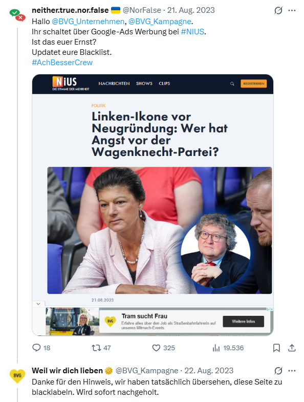 NorFalse tweet picture