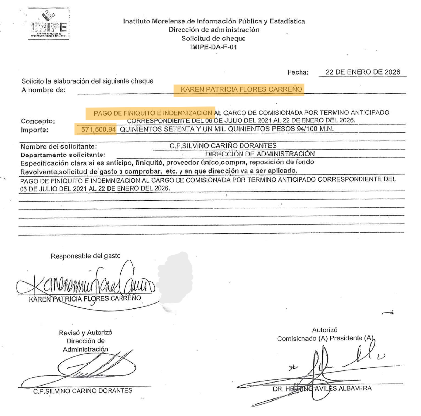 RindeCuentasMor's tweet photo. El sueldo quincenal se compone de $52,918 de sueldo y $14,797 de compensación
El 22 de enero de 2026 fue aprobado el acuerdo de los consejeros, ese mismo día se tramitaron y cobraron los pagos