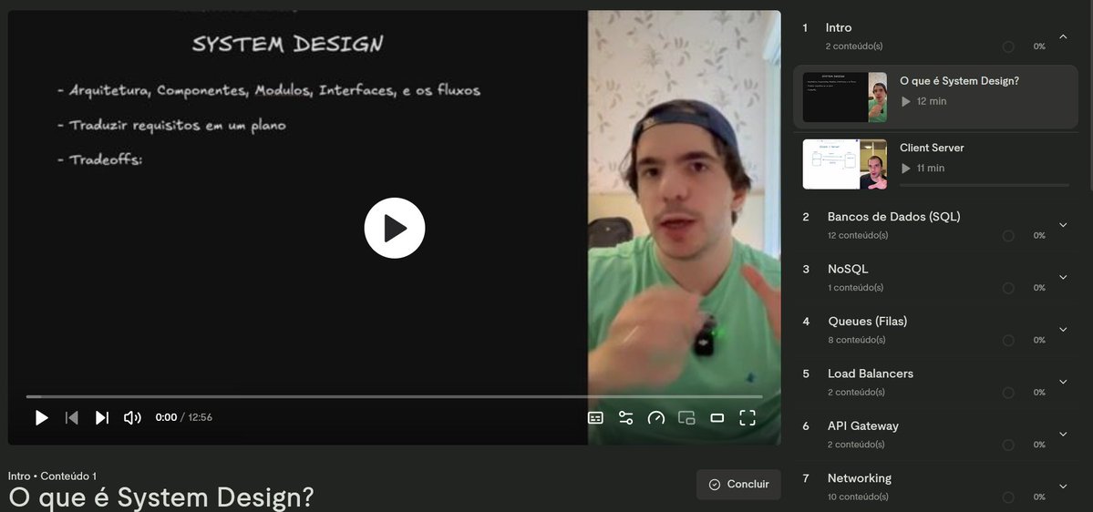 ojuliocode's tweet photo. Comprei curso de system design do galego, em breve trago o que to achando

antes de assistir, eu tenho certeza que vai ser um baita conteúdo. é um dos poucos caras que eu compraria literalmente QUALQUER curso https://t.co/E3vjT69BbX
