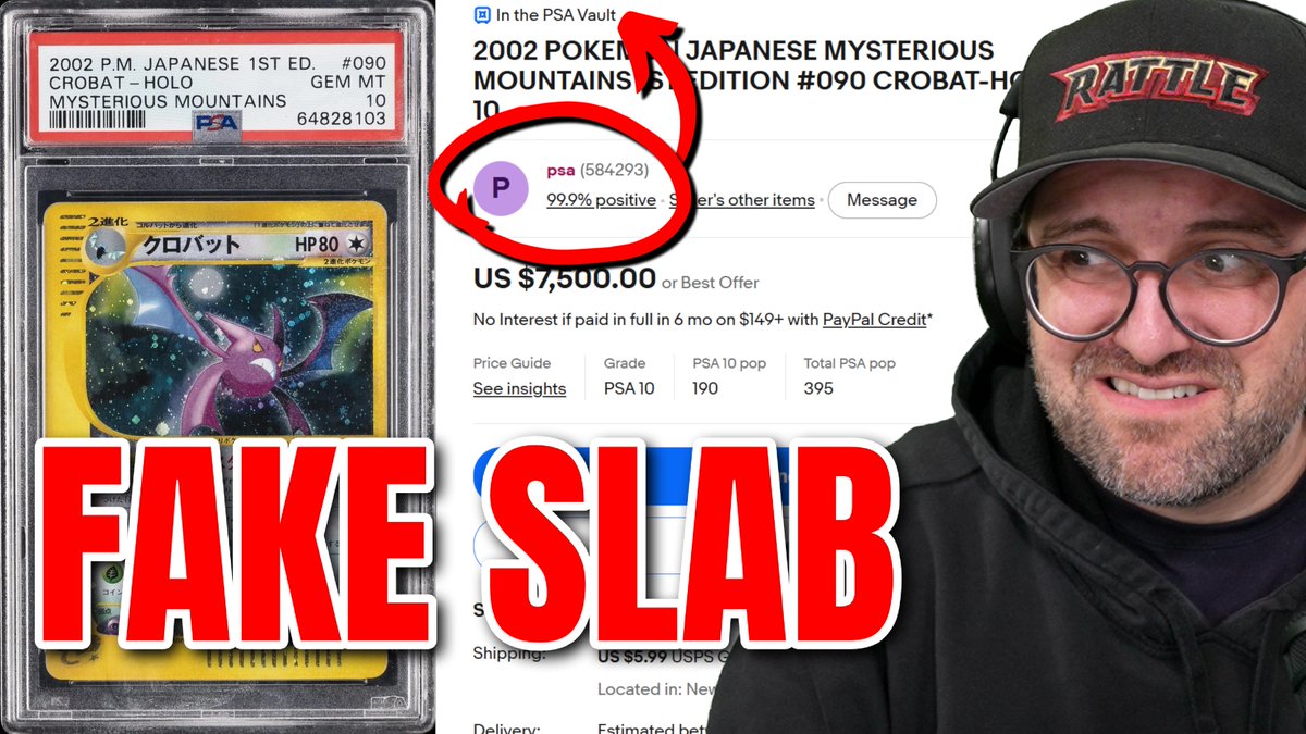 RattlePokemon's tweet photo. You're Putting Too Much Faith in PSA, GameStop &amp; eBay Pokemon Card Purchases https://t.co/3CpcHteSOO