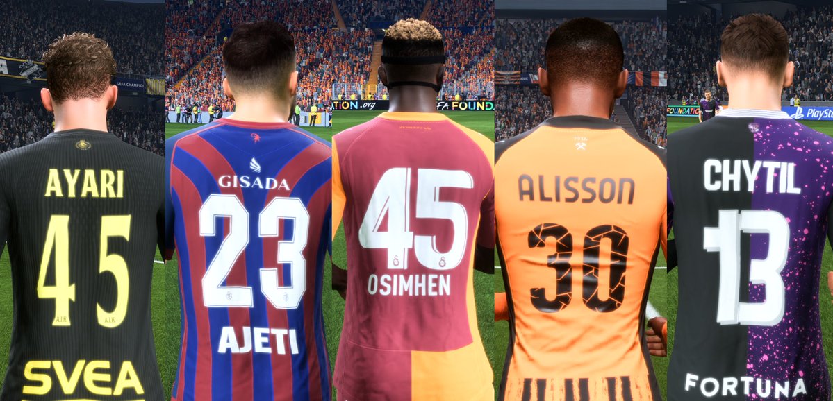 MH82Mods's tweet photo. MH'FC26 Team kit number V5.0 #TU1.6.1

✅Download for members����
https://t.co/RJMa9c893w 

V5.0 Added kits number
-AIK
-FC Basel
-Galatasaray
-Shakhtar Donetsk
-Slavia Praha

#EAFC26 https://t.co/GEVU5LWbi0