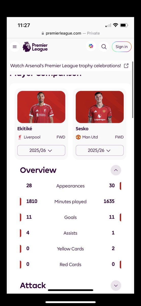 07MUFC_7's tweet photo. @UnitedPro456 @jameldean22 @TheImmortalKop Thanks Rob, if you had eyes @jameldean22 you would see that Ekitike actually played more minutes than Sesko last season 👍 https://t.co/ukTDtMkfW7