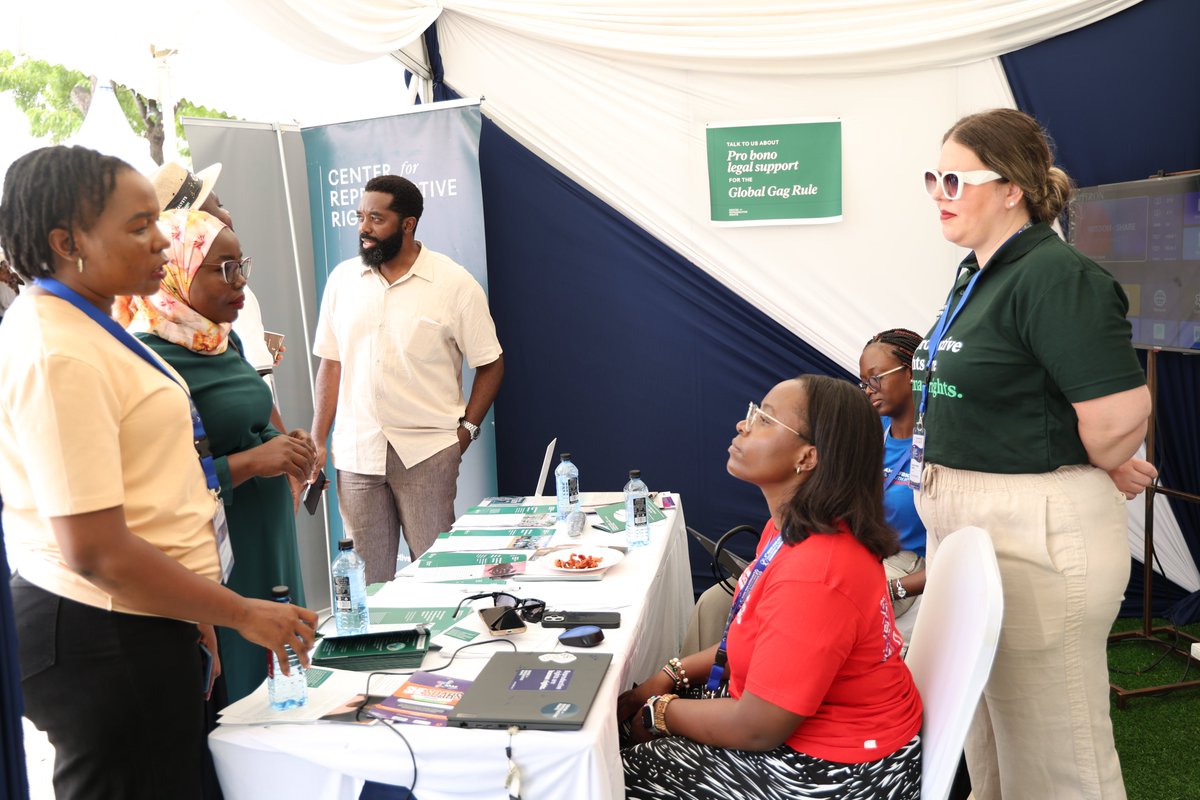 ReproRightsAFR's tweet photo. Day 2 at #RHNKPanAfricanConference2026.

Our booth was a hub of connection today. Young people, healthcare providers, lawyers, SRHR advocates and government officials all coming together to discuss real issues. https://t.co/dIPxNQX6dL