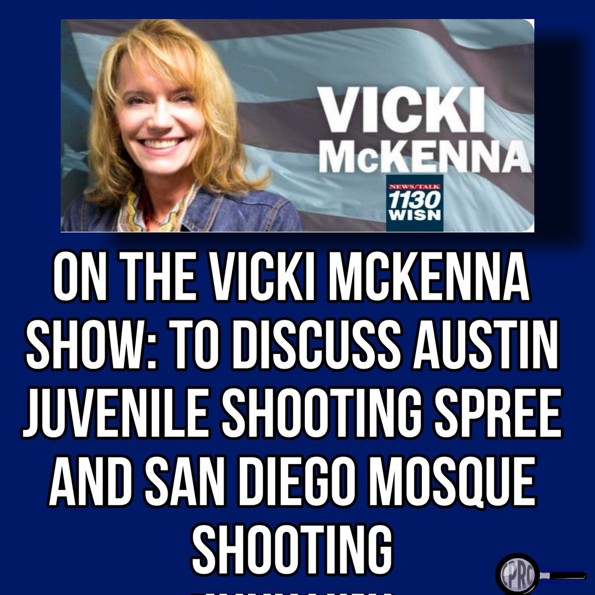 CrimeResearch1's tweet photo. Dr. John Lott talked to Vicki McKenna on her statewide radio show in Wisconsin about the recent juvenile shooting spree in Austin, Texas, and the mosque shooting in San Diego, California.
Vicki’s show covers most of Wisconsin and part of the Minneapolis area in Minnesota (WISN, WIBA, WMEQ).
#CPRC #Crimepreventionresearchcenter 
https://t.co/uTHq5oXOLl