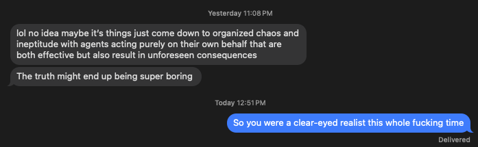 fleetblackship's tweet photo. the main guy I go to for conspiratorial takes has shown his true colors https://t.co/YDOmUY2gop