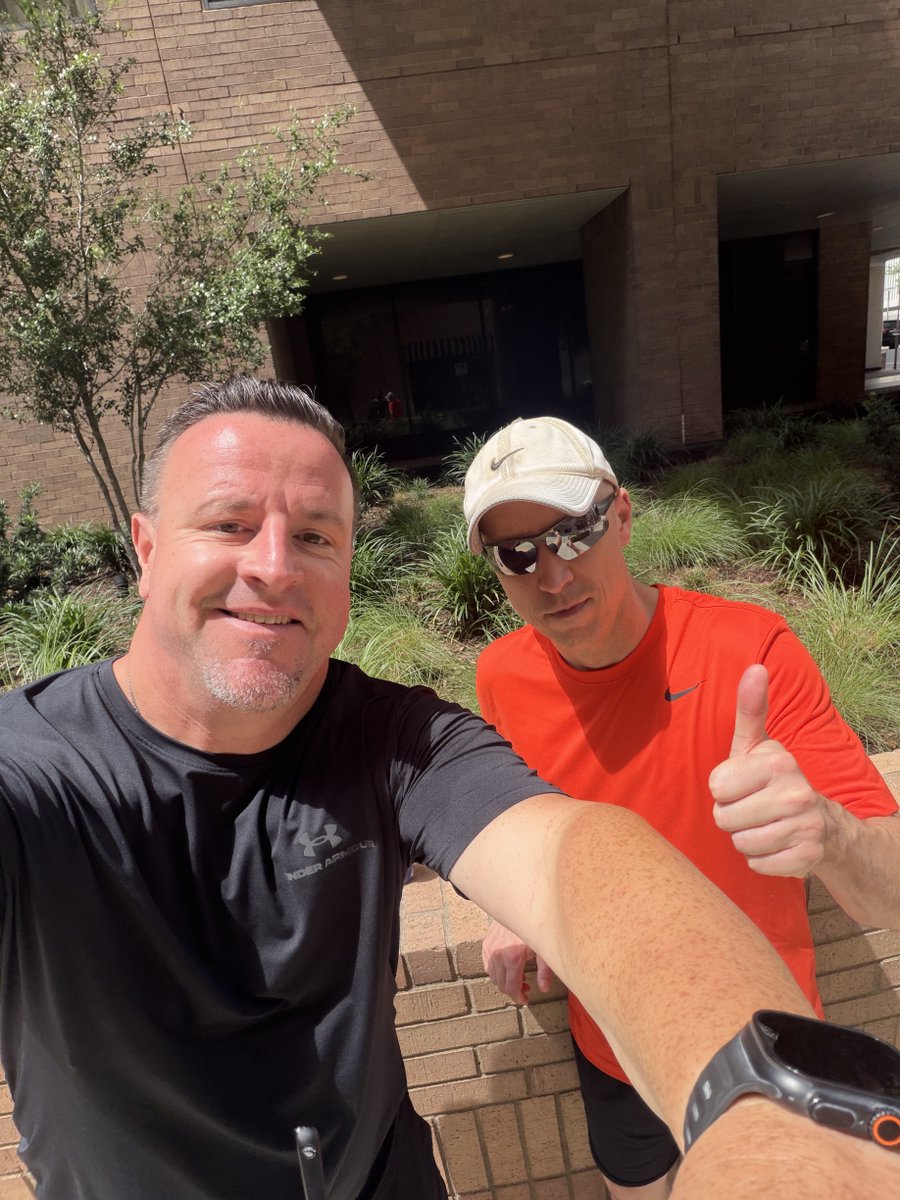MattCapps55's tweet photo. Day 3 of 30 in 30, couldn’t catch up to @gbrowniepoints in the middle of his 15 miles today. Had a great morning walk with the one and only @joe_block !  @Pirates #BurghProud https://t.co/CdiGlV3QsU