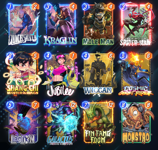 notmydance's tweet photo. INFINITE IN @MARVELSNAP USING ONLY MONSTRO!

Taking 125 Cubes, 60.6% WR over 137 games, this deck is a blast! I loved it and Monstro being a way to know the top card of your deck is FANTASTIC for cards like Jubilee, Mole Man, and even Kraglin! I'll have a deck guide up soon! https://t.co/OGMmJKsQ1t