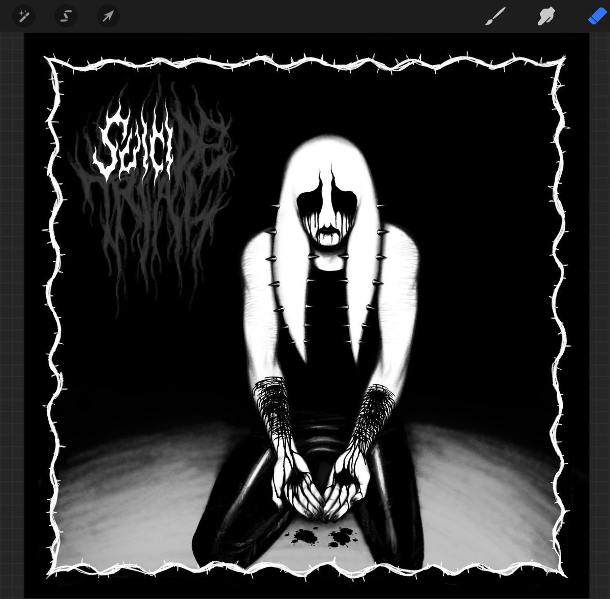 zekreet4's tweet photo. (SH for the second pic) i haven't been posting cause i've been fixating on this one oc. it's only been a month
1) first ref (may 6th)
2) (WIP) album cover i've been working on as of late, for shits and giggles
3) most recent "redesign" (really just a concept) https://t.co/QZSMkRQpf2
