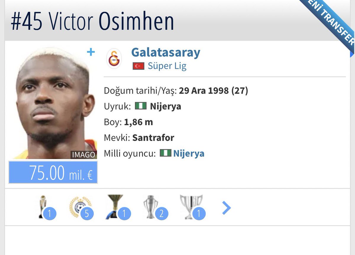 Lorentisiw9's tweet photo. Osimhene rakip diye aldıkları oyuncuya bak halil dervişoğlundan tek farkı kolombiyalı olması haykırıyorum ahahah https://t.co/LX3YYsXmwc