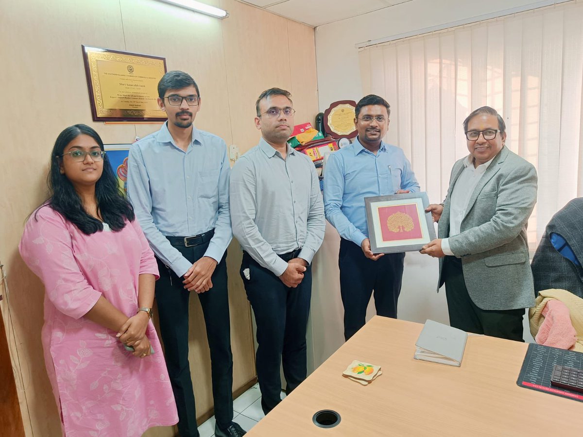 TexComIndia's tweet photo. The Textile Export Facilitation Centre (TEFC), Surat, successfully organized a webinar on “Handling Global Crisis and Payment Defaults through ECGC Schemes” on 03 June 2026.

The programme commenced with a welcome address by Shri Ravindra N. Kore, TEFC In-charge, Surat.

Shri J. D. Barman, Director (EP&QA), Textiles Committee, graced the programme as the Chief Guest. He highlighted the importance of export risk management and the role of TEFC in supporting exporters.

The technical session was delivered by Shri Saurabh Jain, Branch Manager, ECGC, Surat, who explained various ECGC schemes, risk coverage, eligibility criteria, claim procedures, and strategies for managing payment defaults and global trade uncertainties.

The webinar witnessed the participation of 47 representatives from trade and industry. The interactive session provided valuable insights into export credit risk protection mechanisms and received an encouraging response from the participants.