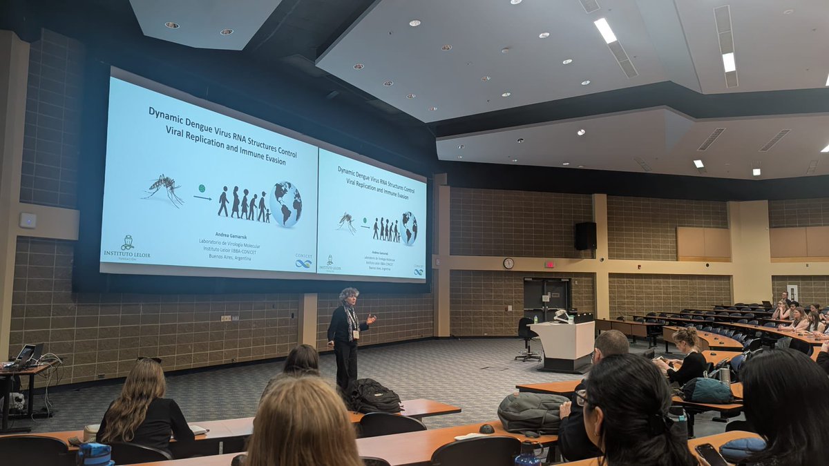 GamarnikLab's tweet photo. Presentando la ciencia que hacemos en Argentina en el Congreso Canadiense de Virología.
Nos toco la conferencia de apertura del meeting!!
El gobierno de Milei nos esta aniquilando, destruyendo.
Sin pensamiento critico, sin ciencia y tecnología no hay futuro. https://t.co/sMqPl0hckD