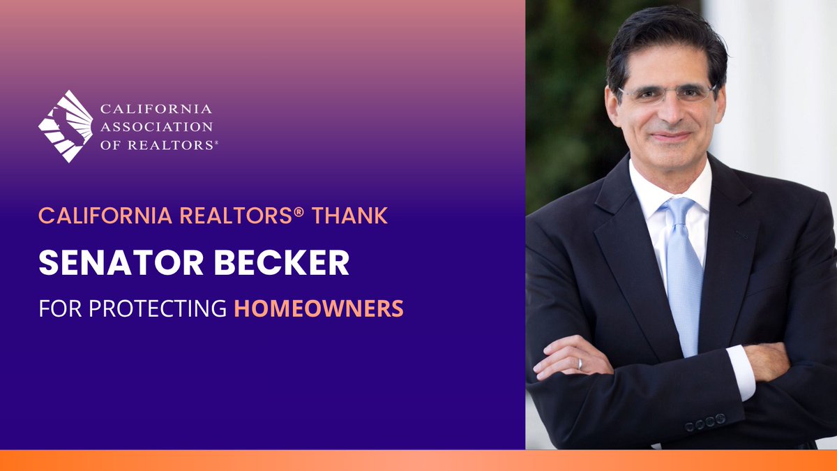 CARgovaffairs's tweet photo. Thank you, @SenJoshBecker, for voting YES on SB 1238. Your support helps give homeowners in HOA communities greater confidence that their homes and neighborhoods are being managed responsibly. For most families, a home is their largest investment. SB 1238 helps protect it with stronger transparency and accountability. #CALeg