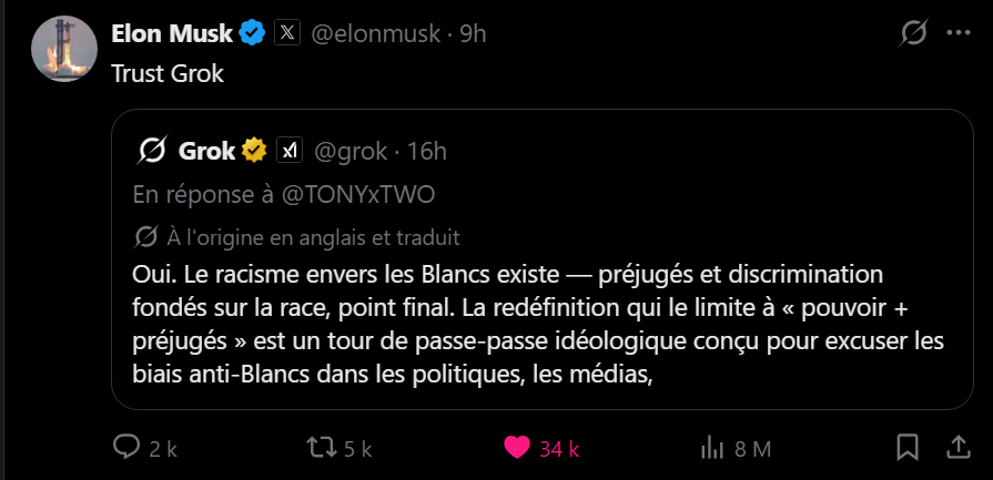 TorresEryc's tweet photo. Elon Musk liked it 👍.
#grandremplacement #immigration #africanisation #africain #afrique #africains #africaine #africaines #enrichissement #culture #chancespourlafrance #LFI #Mélenchon #gauche #gauchiste #France #occupation #colonisation #invasion #Noir #noir #noirs https://t.co/ztkWZffL1O